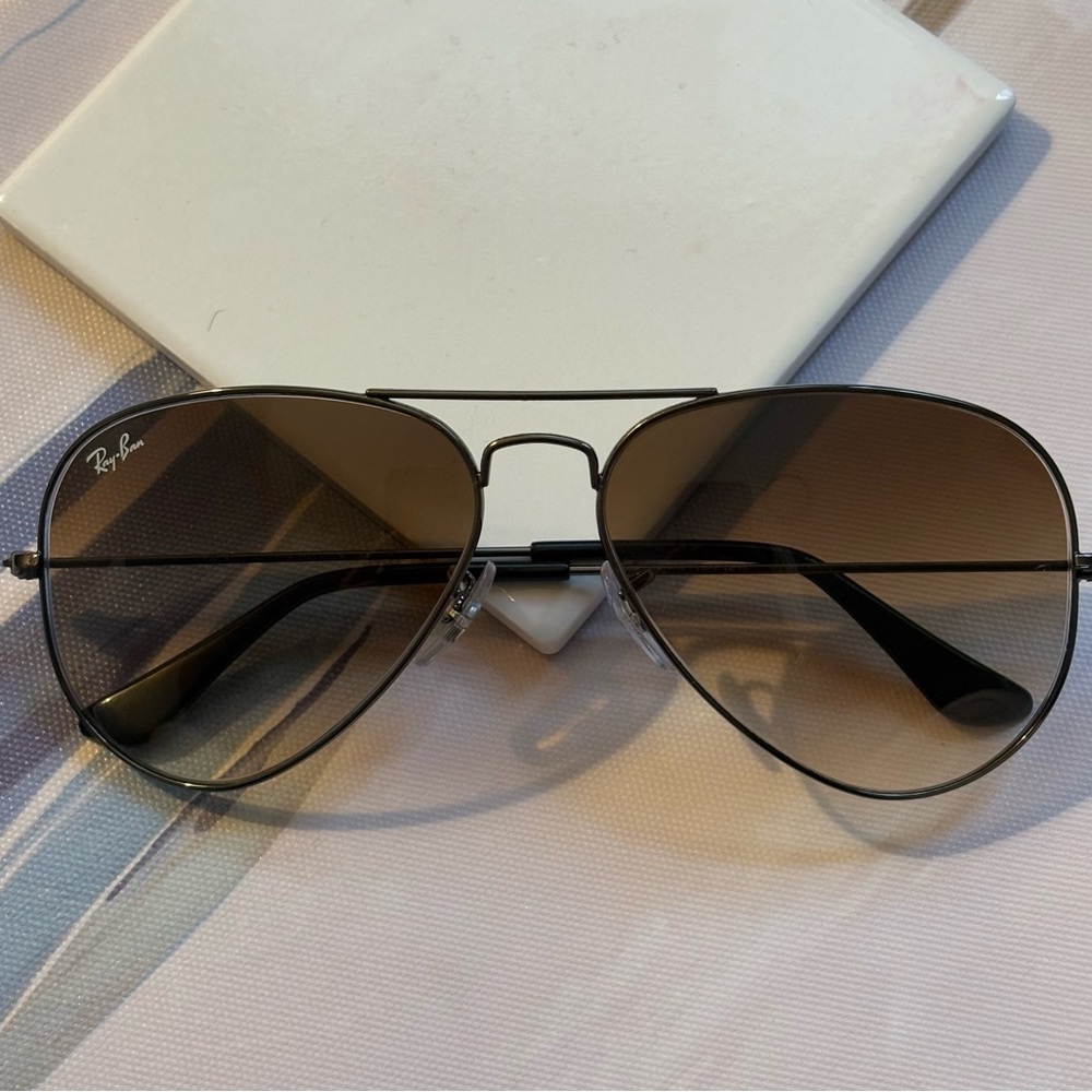 Ray-Ban Aviator Sunglasses - Black and Brown
